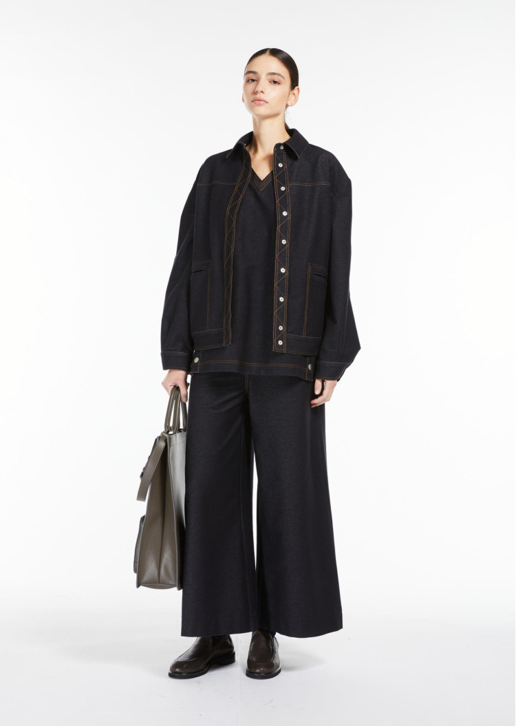 Брюки повседневные Relaxed fit для женщин (478448), цвет Синий - №2