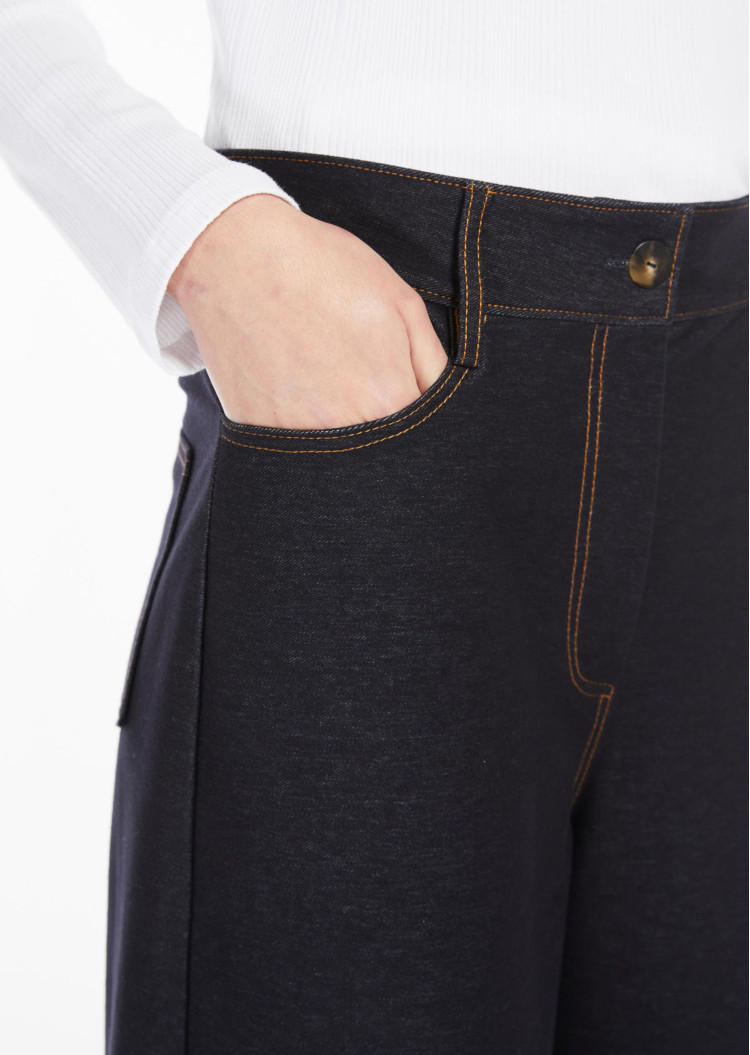 Брюки повседневные Relaxed fit для женщин (478448), цвет Синий - №4