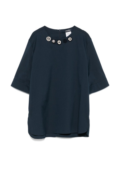 Блуза з коротким рукавом Regular Fit: класичний крій, середня свобода рухів.