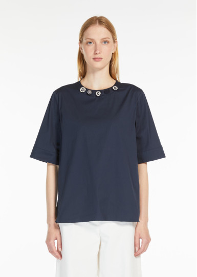 Блуза з коротким рукавом Regular Fit: класичний крій, середня свобода рухів.