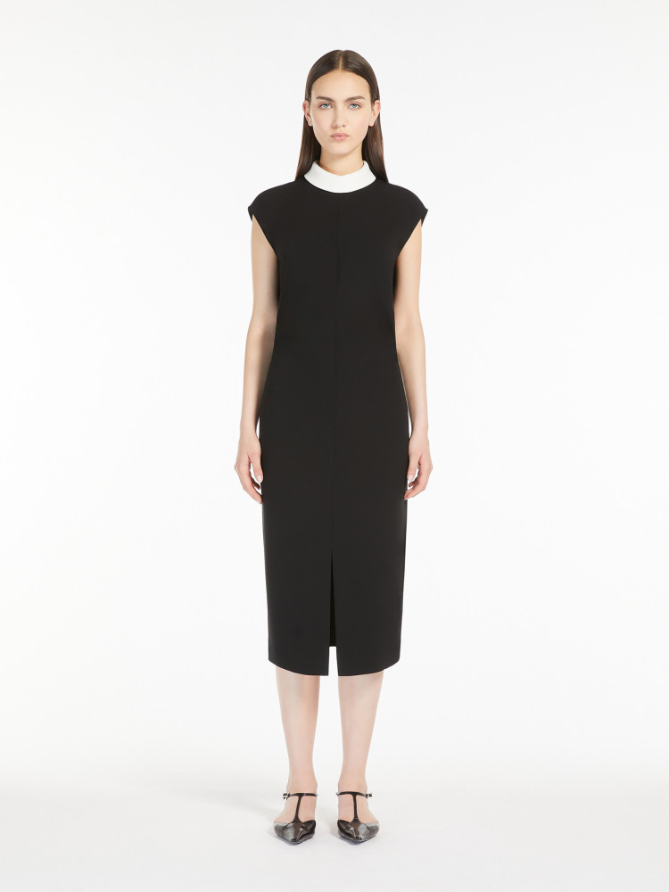 Сукні міді Slim fit для жінок (478474), колір Чорний - №2