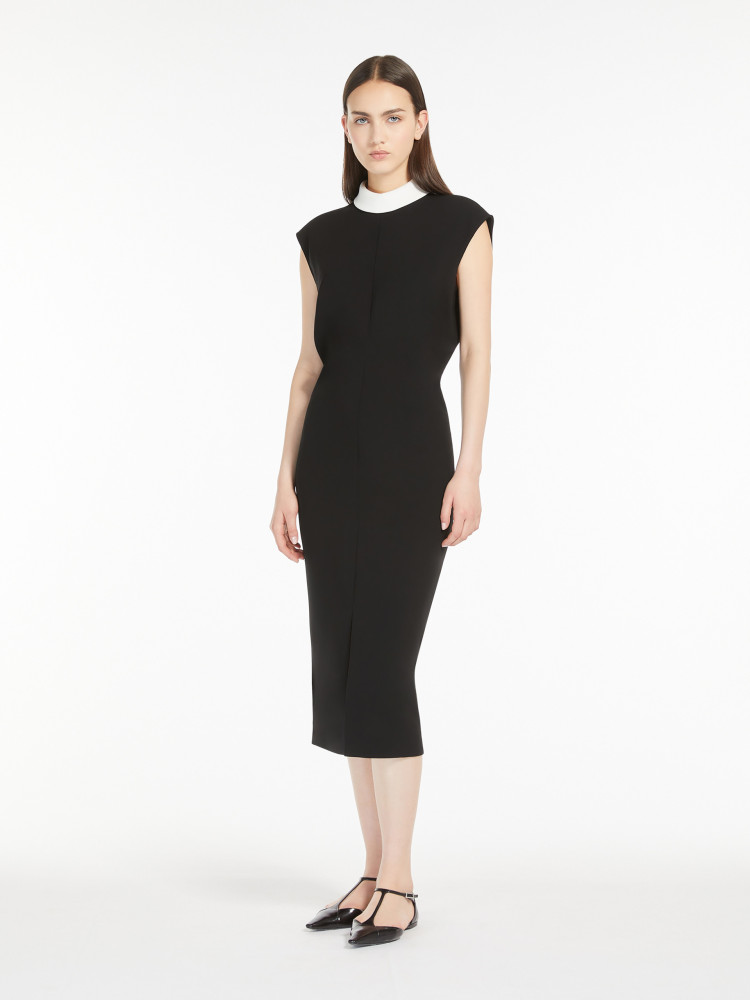 Сукні міді Slim fit для жінок (478474), колір Чорний - №3