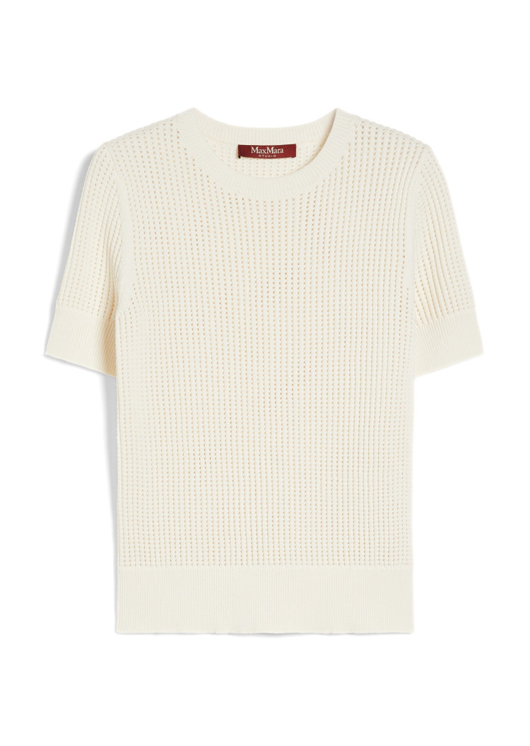 Топ с коротким рукавом Slim fit для женщин (478476), цвет Белый - №1