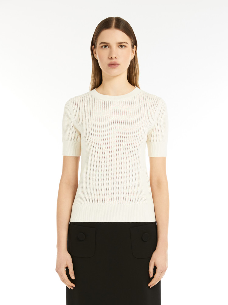Топ с коротким рукавом Slim fit для женщин (478476), цвет Белый - №2