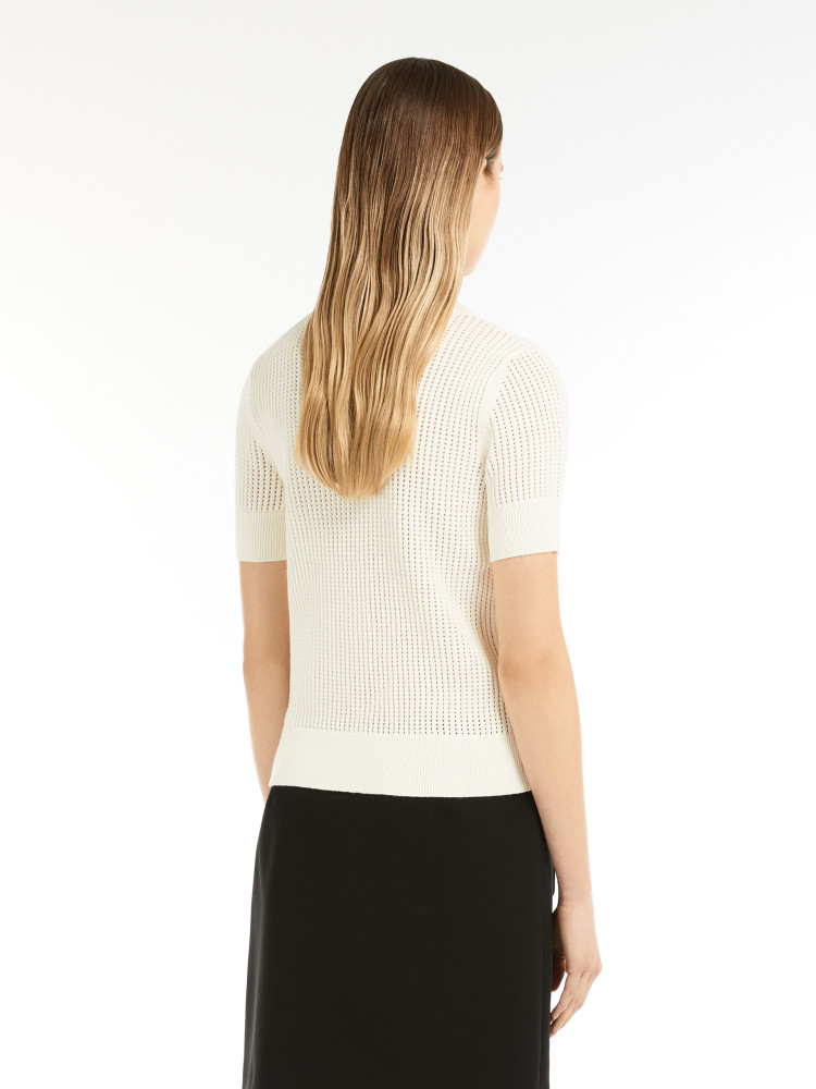 Топ с коротким рукавом Slim fit для женщин (478476), цвет Белый - №4