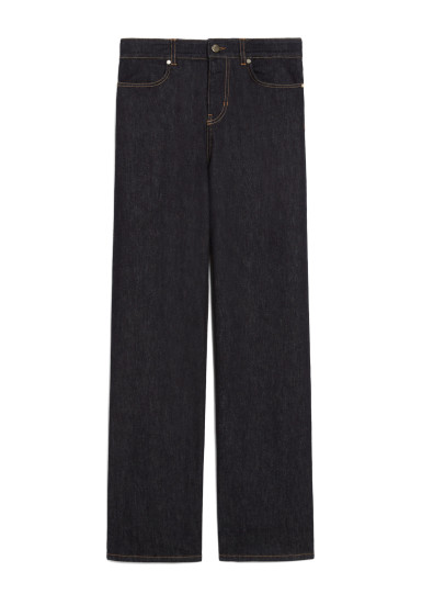 Джинсы Regular Regular Fit: классический крой, средняя свобода движений. Высокая