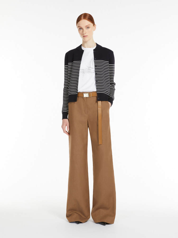 Брюки класичні Relaxed fit Висока для жінок (478483), колір Коричневий - №3