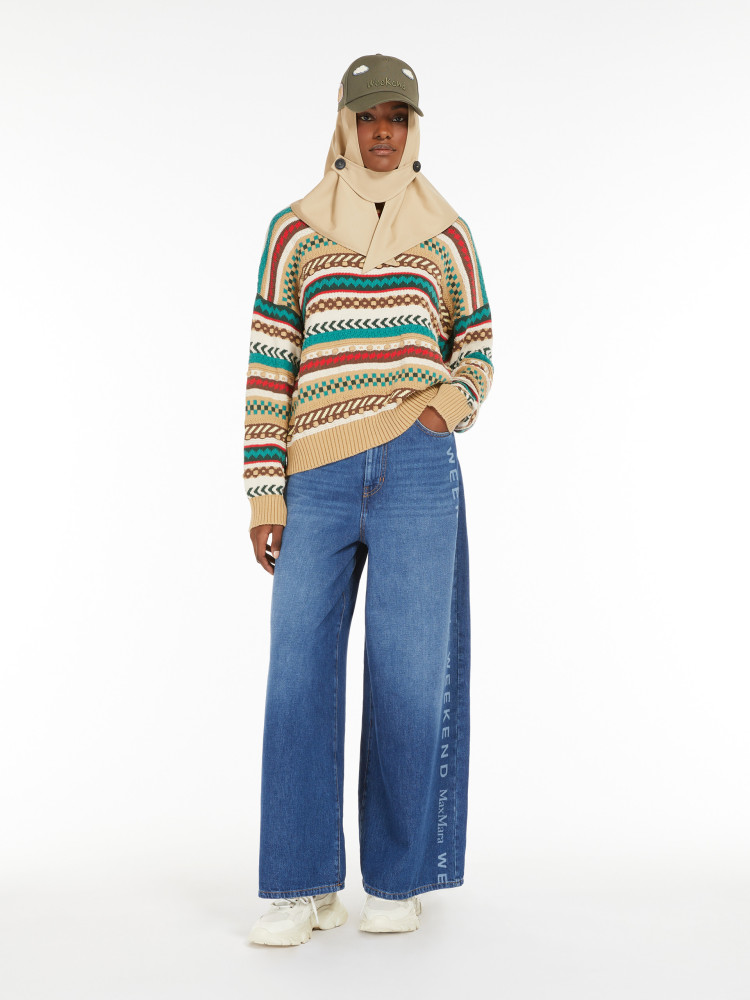 Джинсы Relaxed Relaxed fit Высокая для женщин (478500), цвет Синий - №3