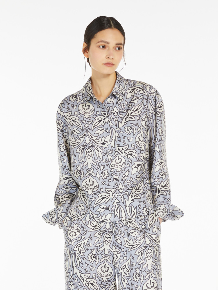 Блуза с длинным рукавом Relaxed fit для женщин (478504), цвет Синий - №5