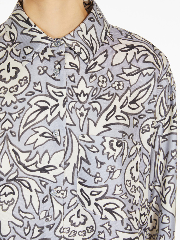 Блуза с длинным рукавом Relaxed fit для женщин (478504), цвет Синий - №6