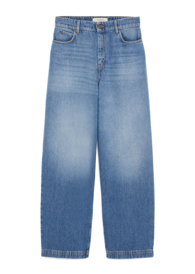 Джинсы Relaxed Relaxed fit Высокая для женщин (478508), цвет Синий - №1
