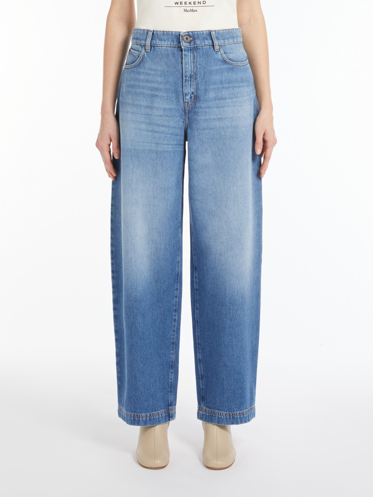 Джинсы Relaxed Relaxed fit Высокая для женщин (478508), цвет Синий - №2