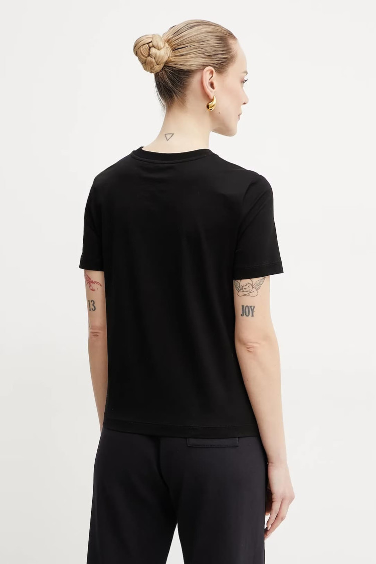 Футболка Slim Fit для жінок (478529), колір Чорний - №4