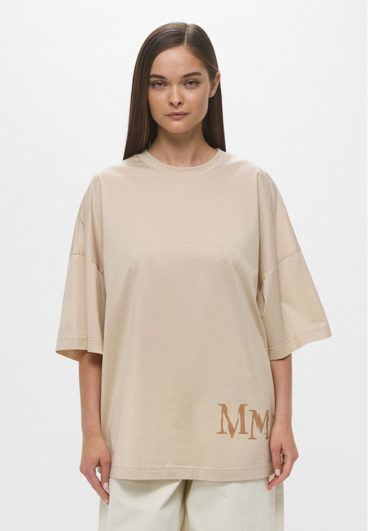 Футболка Relaxed fit для жінок (478535), колір Бежевий - №2