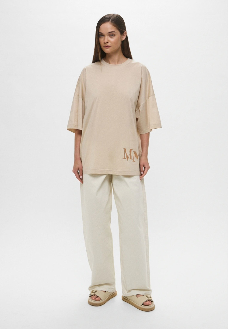 Футболка Relaxed fit для жінок (478535), колір Бежевий - №3