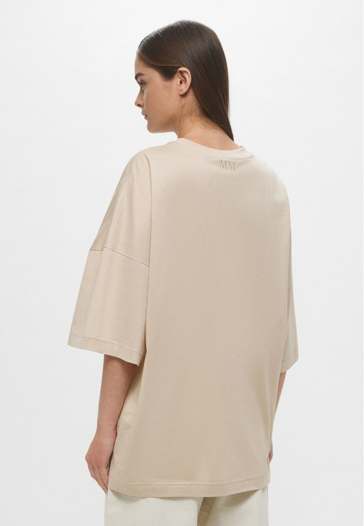 Футболка Relaxed fit для жінок (478535), колір Бежевий - №4