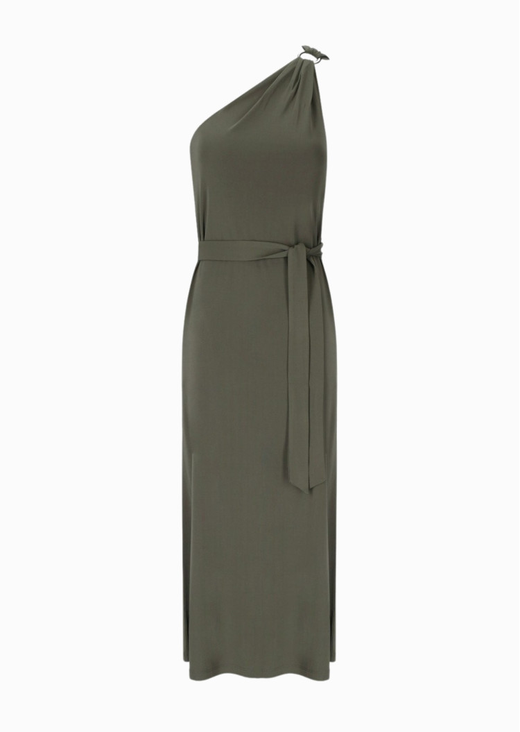 Сукні максі Slim fit для жінок (478539), колір Зелений - №1