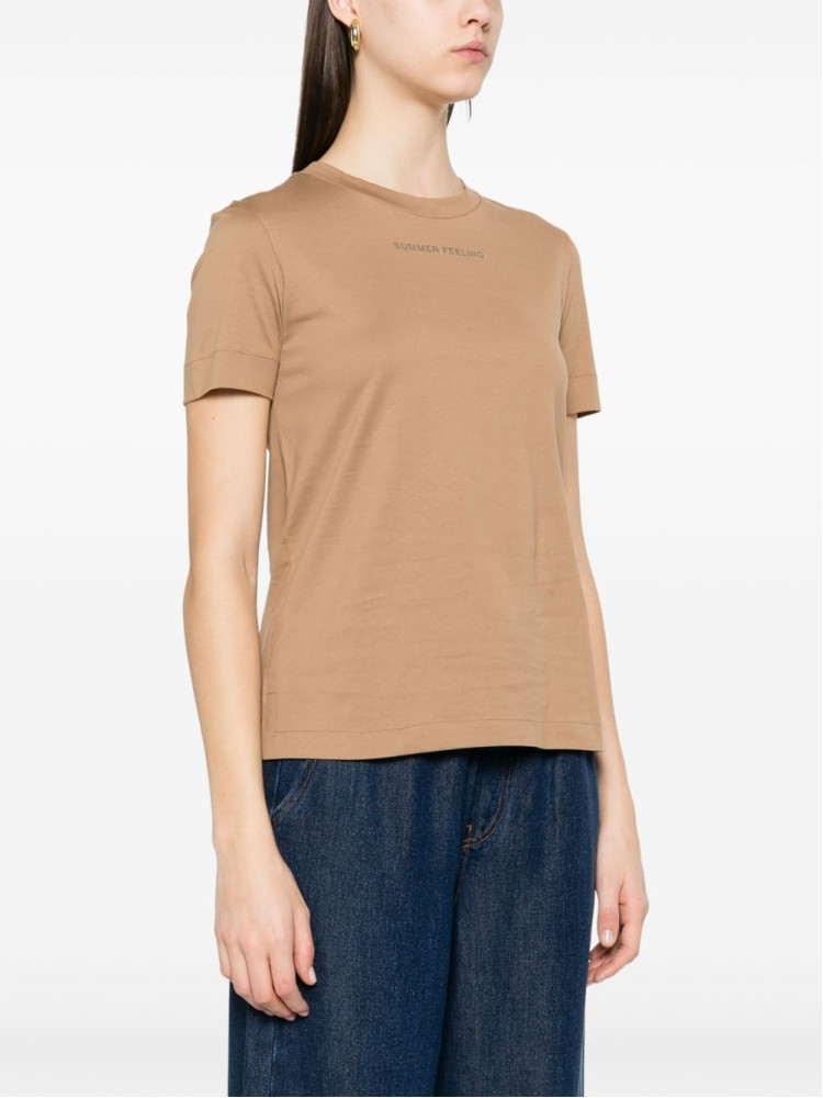 Футболка Slim fit для жінок (478544), колір Коричневий - №2