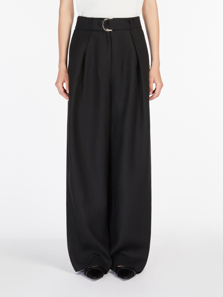 Брюки fashion Regular Fit Висока для жінок (478554), колір Чорний - №2