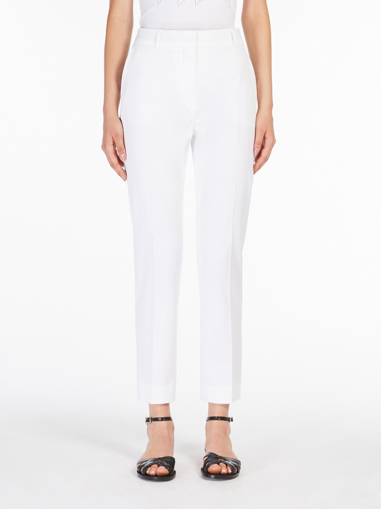 Брюки классика Slim Fit Средняя для женщин (478572), цвет Белый - №2
