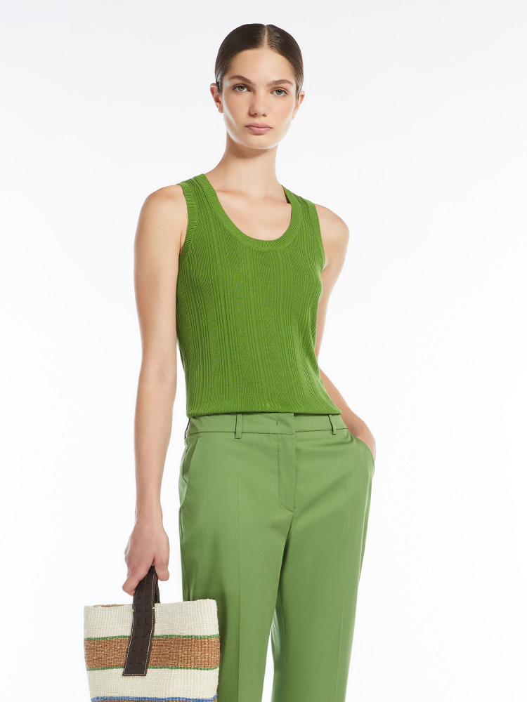 Майка Slim Fit для жінок (478579), колір Зелений - №5