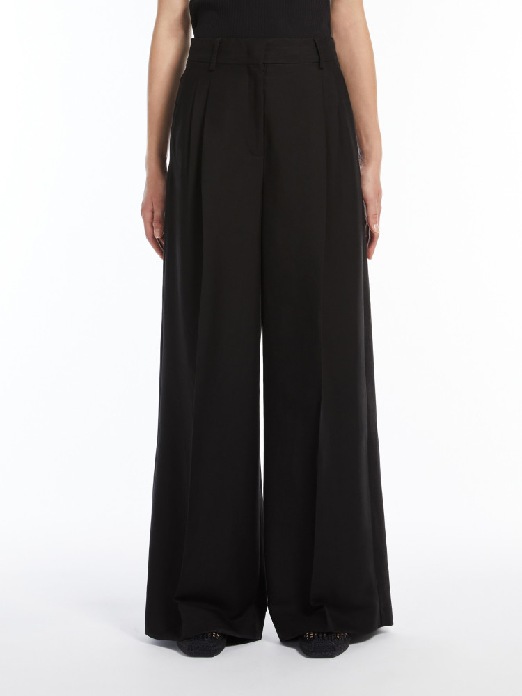Брюки повседневные Relaxed fit Высокая для женщин (478600), цвет Черный - №3