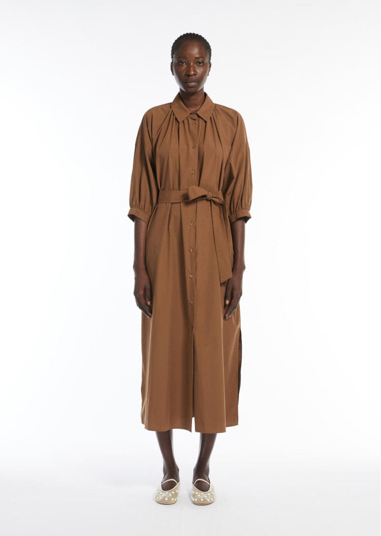 Сукні максі Relaxed fit для жінок (478609), колір Коричневий - №2