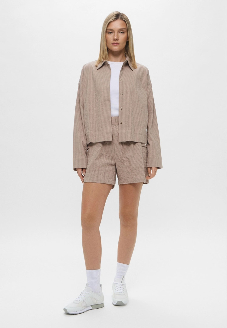 Сорочка з довгим рукавом Regular fit для жінок (478744), колір Бежевий - №3