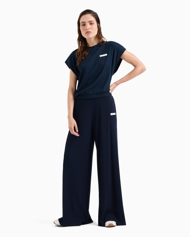 Брюки джерси Relaxed fit Высокая для женщин (478747), цвет Синий - №2