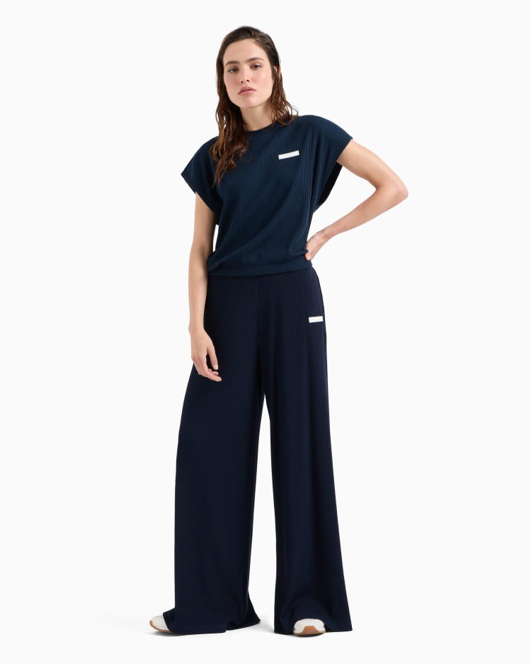Брюки джерси Relaxed Fit Высокая для женщин (478747), цвет Синий - №2