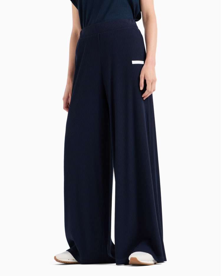 Брюки джерси Relaxed Fit Высокая для женщин (478747), цвет Синий - №3