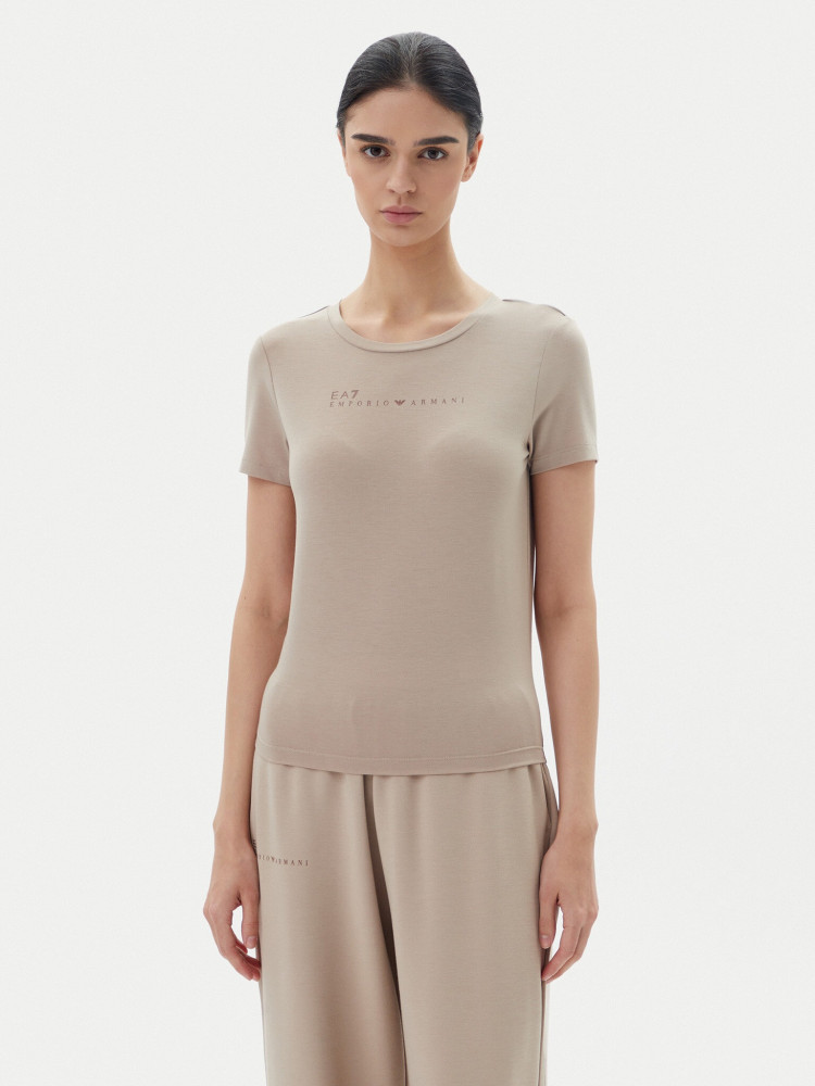 Футболка Slim fit для жінок (478764), колір Бежевий - №2