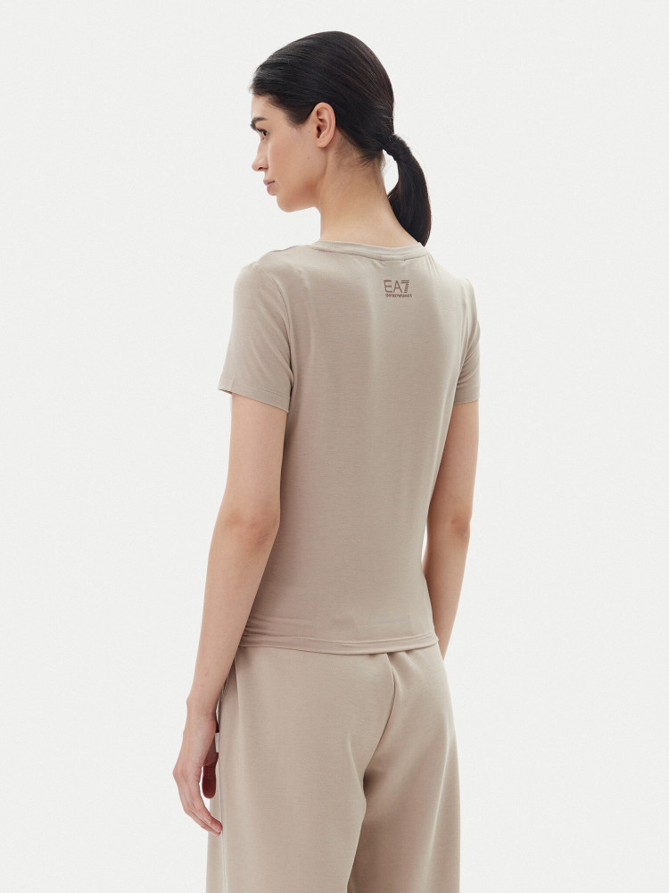 Футболка Slim Fit для жінок (478764), колір Бежевий - №4