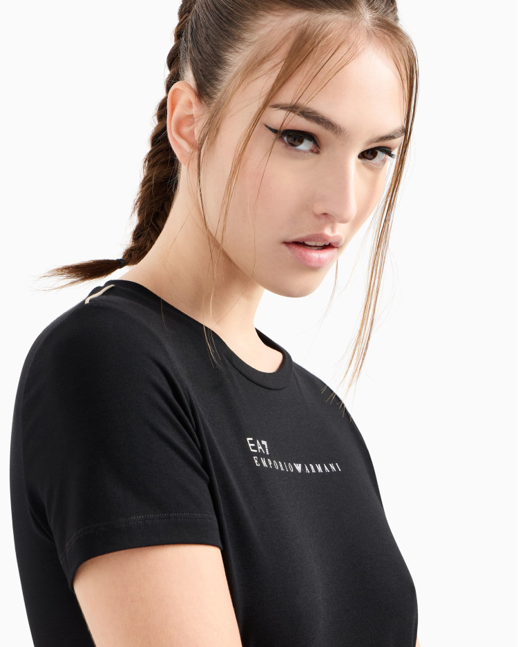 Футболка Slim Fit для жінок (478765), колір Чорний - №5