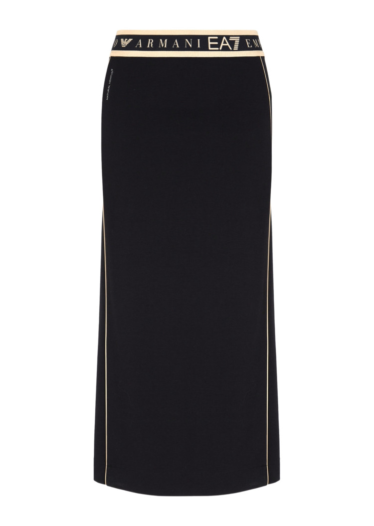 Спідниця міді Slim fit для жінок (478769), колір Чорний - №1