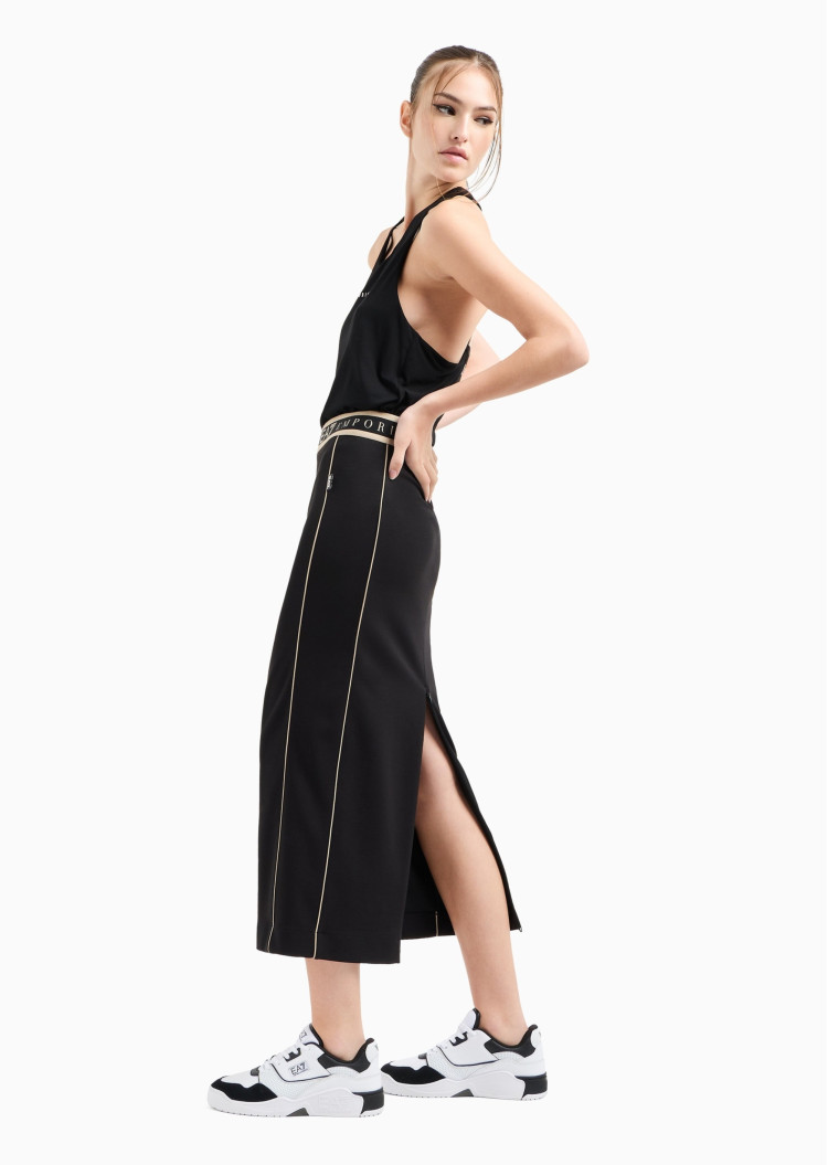 Спідниця міді Slim fit для жінок (478769), колір Чорний - №3