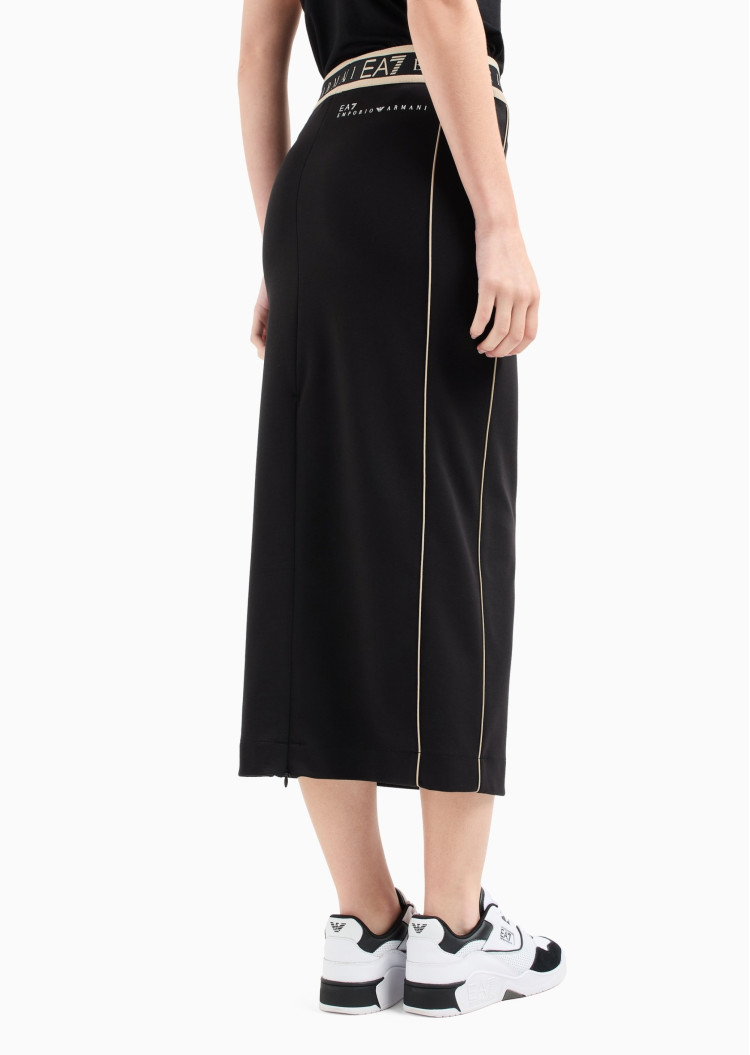 Спідниця міді Slim fit для жінок (478769), колір Чорний - №4