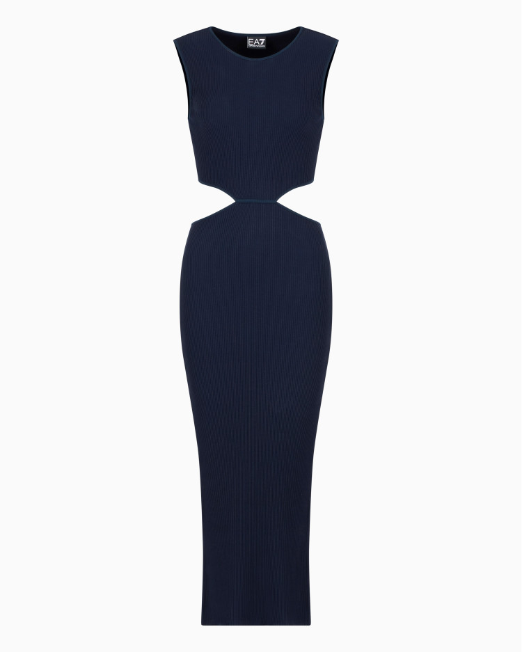 Сукні максі Slim fit для жінок (478778), колір Синій - №1