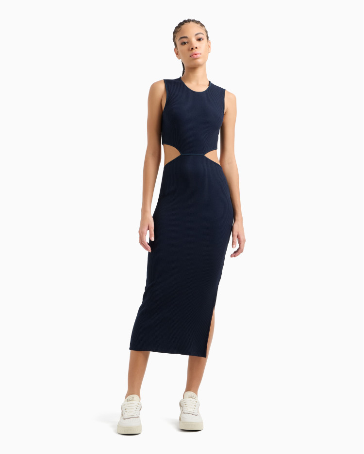 Сукні максі Slim fit для жінок (478778), колір Синій - №2