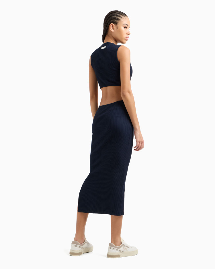 Сукні максі Slim fit для жінок (478778), колір Синій - №4