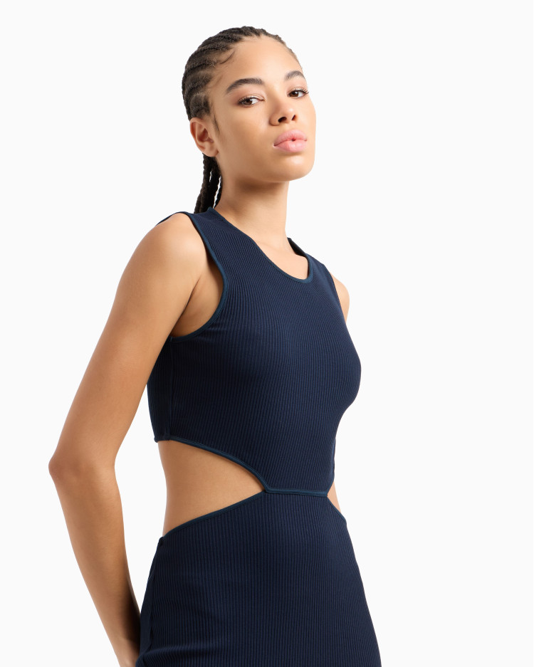 Сукні максі Slim fit для жінок (478778), колір Синій - №5