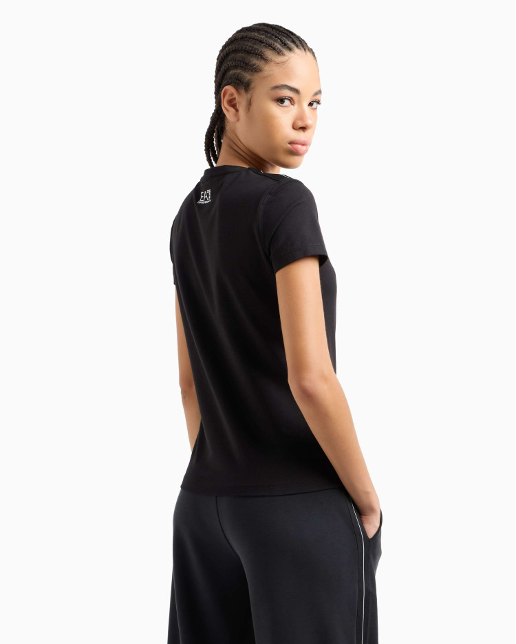 Футболка Slim Fit для жінок (478782), колір Чорний - №4