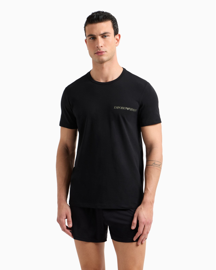 Футболка набор 2 штуки Regular fit для мужчин (478817), цвет Черный - №2