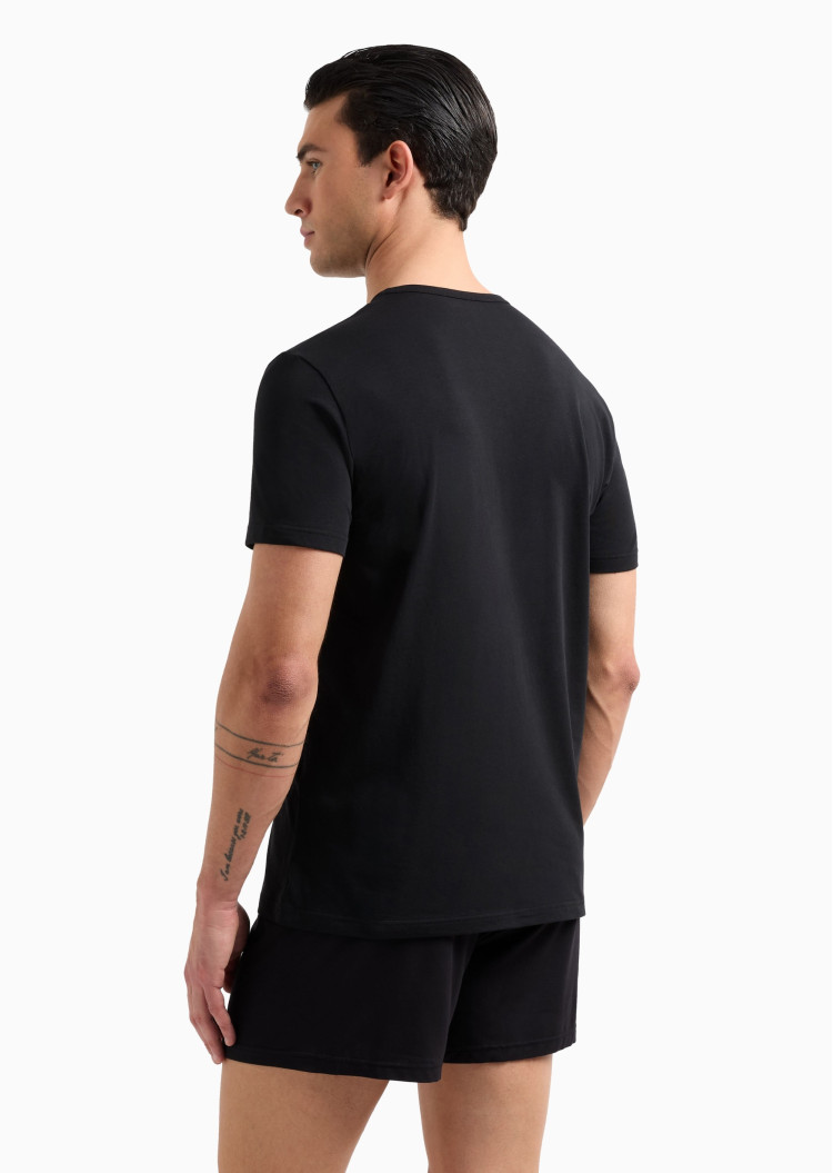 Футболка набор 2 штуки Regular fit для мужчин (478820), цвет Черный - №3