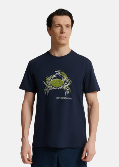 Футболка пляжная Regular Fit: классический крой, средняя свобода движений.