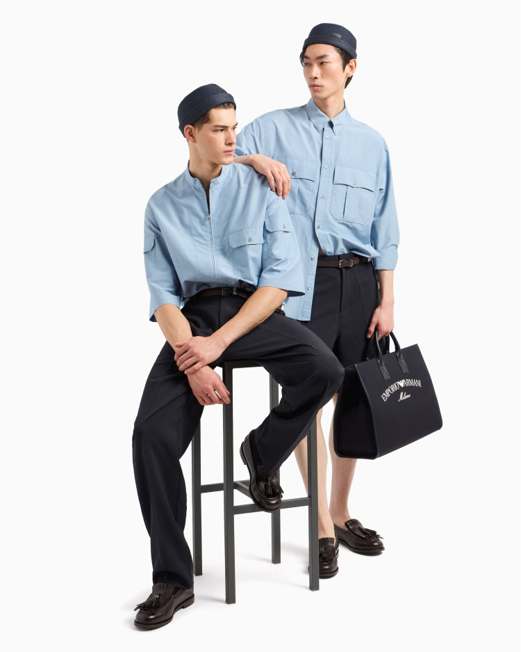 Брюки повсякденні Regular Fit Висока для чоловіків (478903), колір Синій - №4