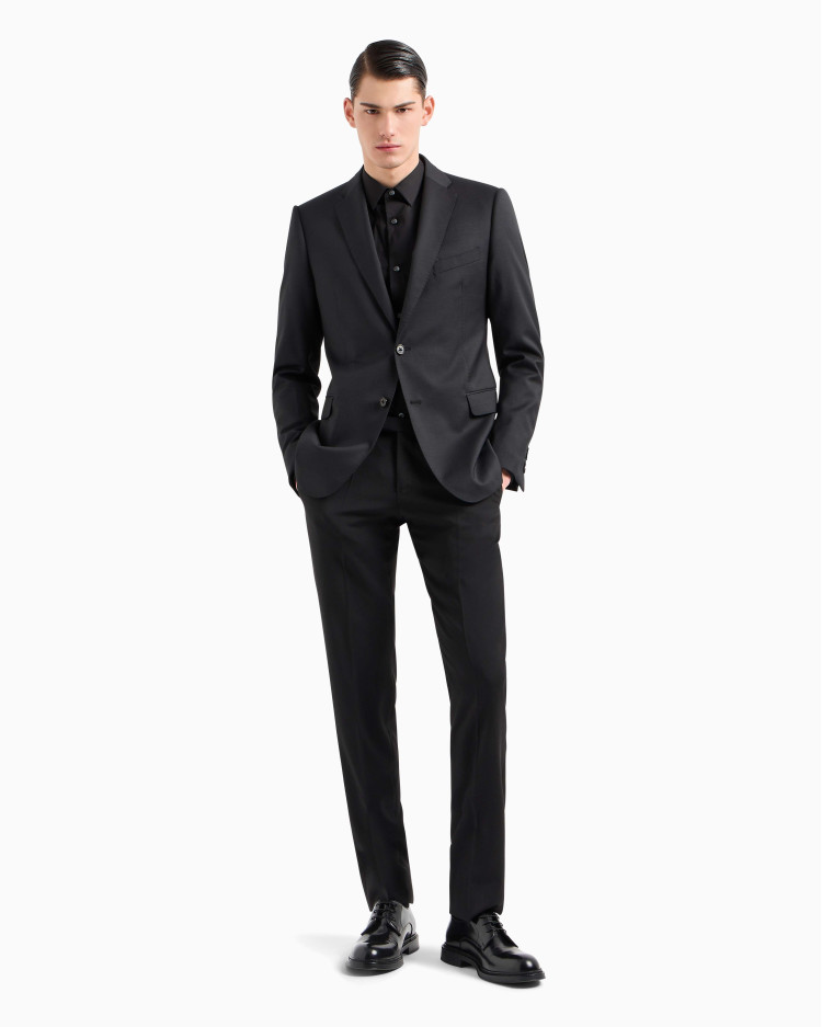 сорочка ділова Slim fit для чоловіків (478927), колір Чорний - №3