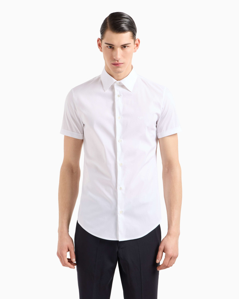 Сорочка деловая с коротким рукавом Slim fit