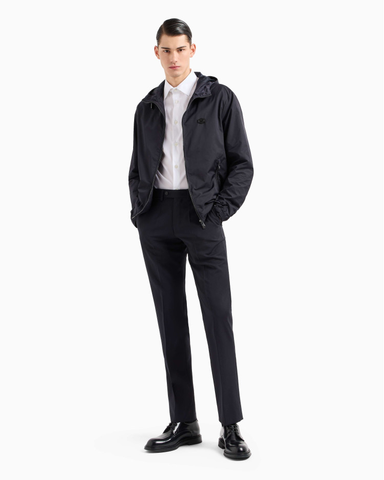 сорочка ділова з коротким рукавом Slim fit для чоловіків (478928), колір Білий - №3