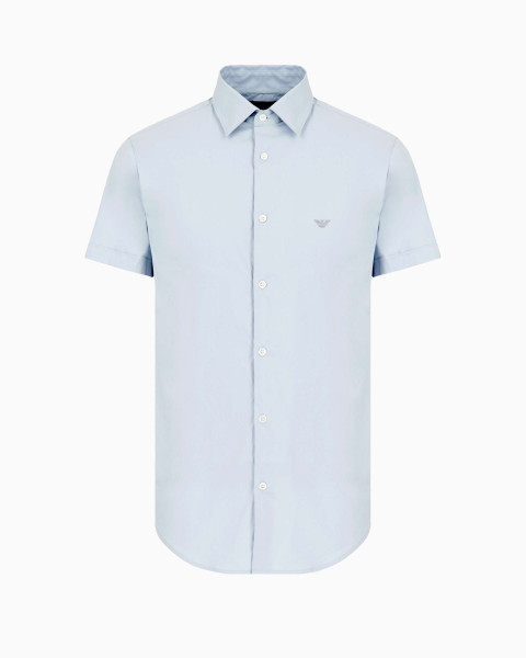 Сорочка деловая с коротким рукавом Slim Fit